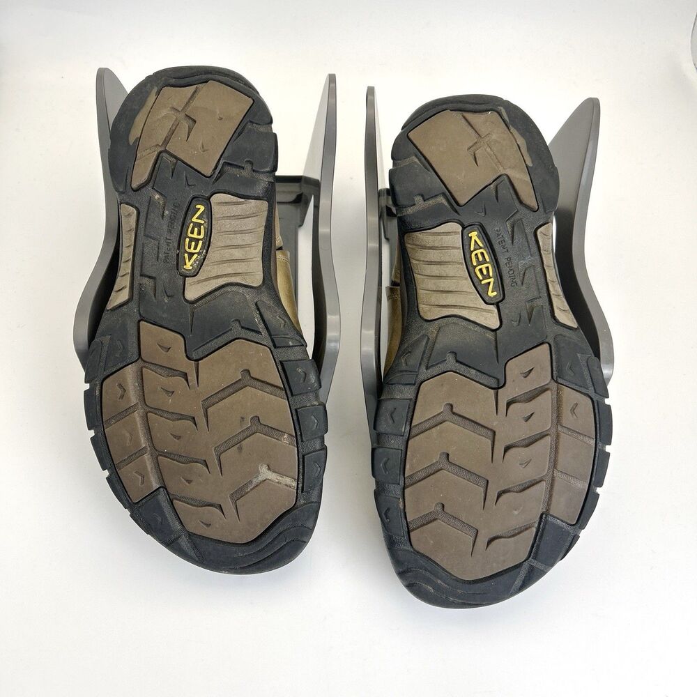 KEEN Low Slip On Shoes Men's Sz 9.5 Olive Green Leather Waterproof Brixen? - Picture 9 of 9